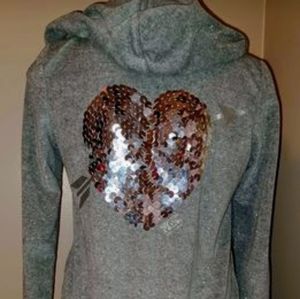RARE VS PINK BLING HOODIE OUTFIT, gorgeous glitter bling throughout the outfit.